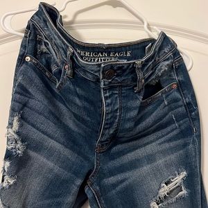 Dark wash American Eagle Tomgirl Jeans